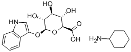 Molecular Structure of 216971-58-3 (3-Indolyl--D-glucuronideCyclohexylammoniumsalt)